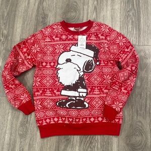 Christmas sweater snoopy NWT